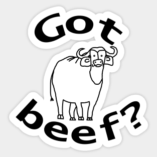 Got Beef Funny Grilling Food Sticker